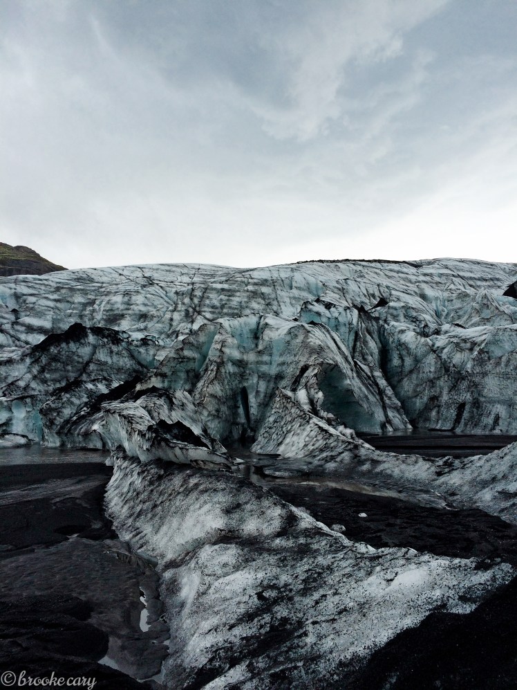 glacier and ash